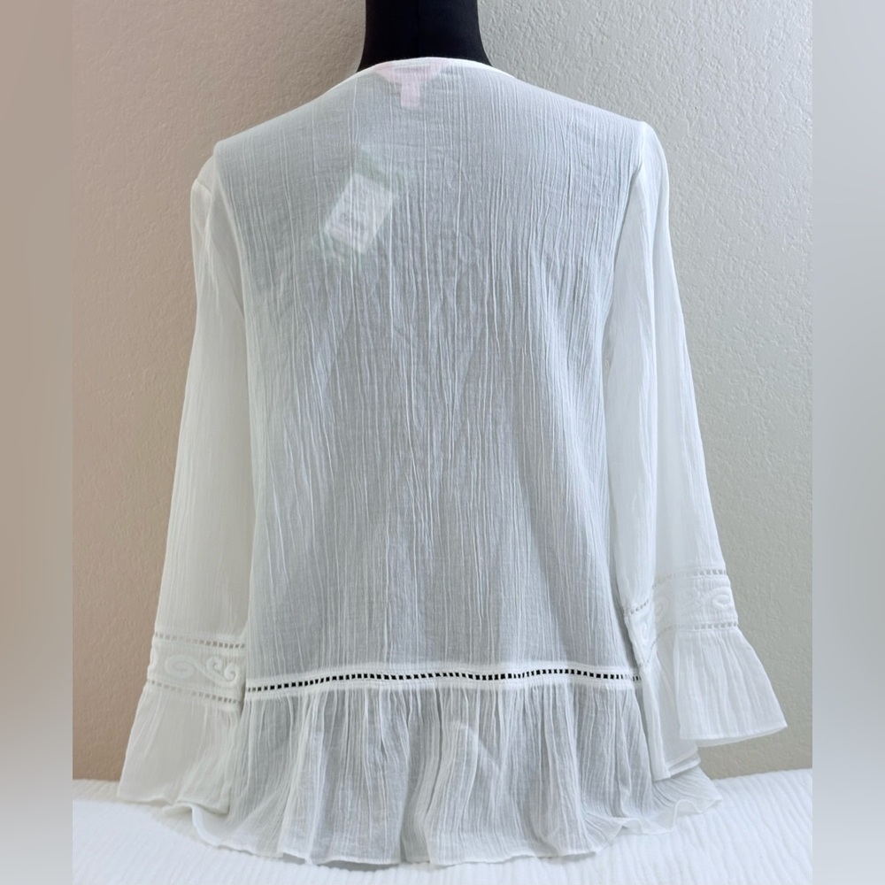 LILLY PULITZER TOP SHIRT BLOUSE WHITE SIZE SMALL NEW WITH TAGS SEE PICS - Picture 13 of 14